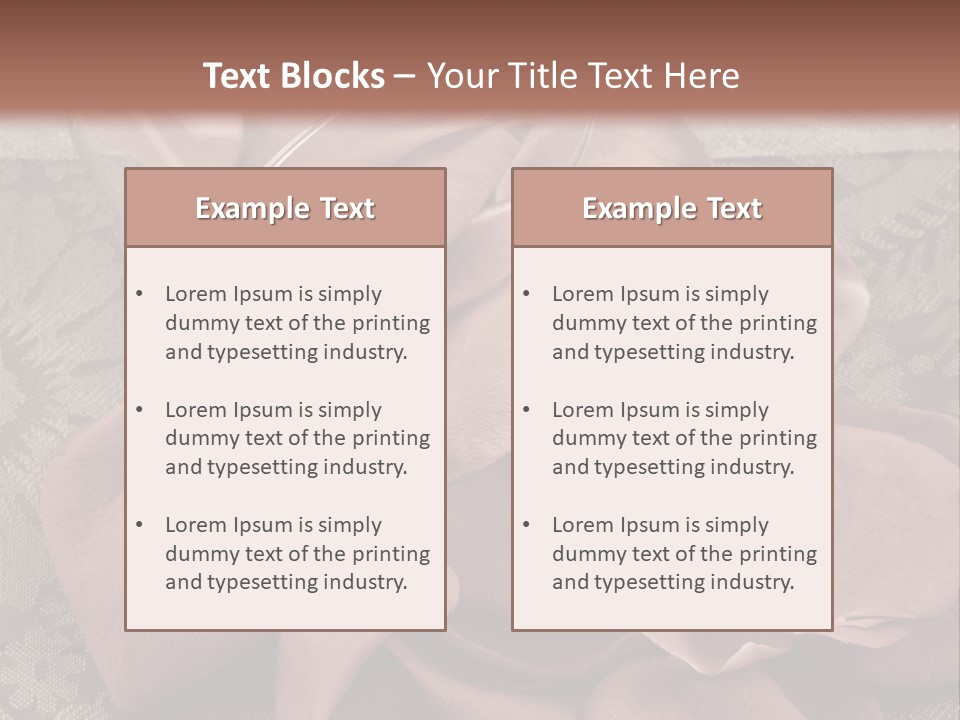 Rose Dining Expensive PowerPoint Template