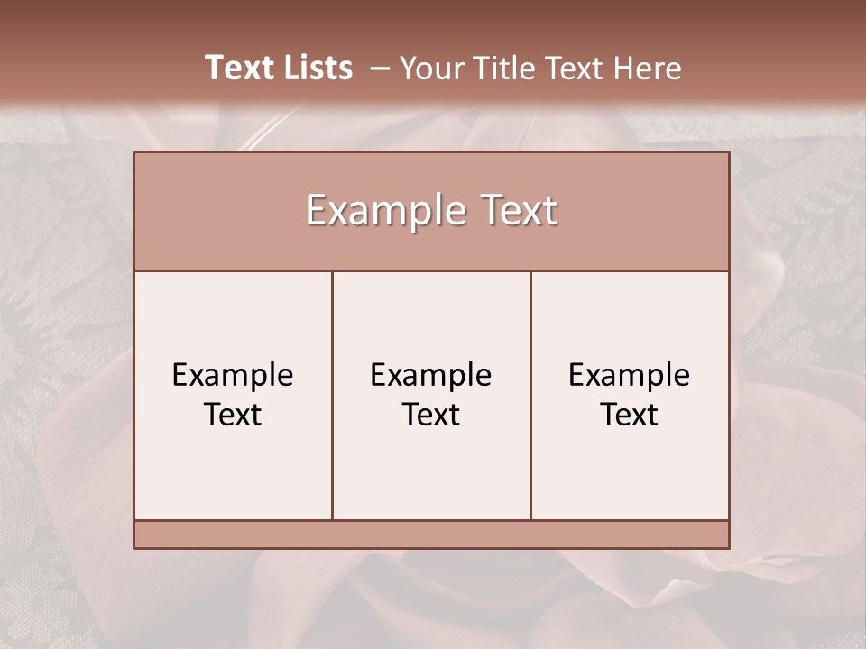 Rose Dining Expensive PowerPoint Template