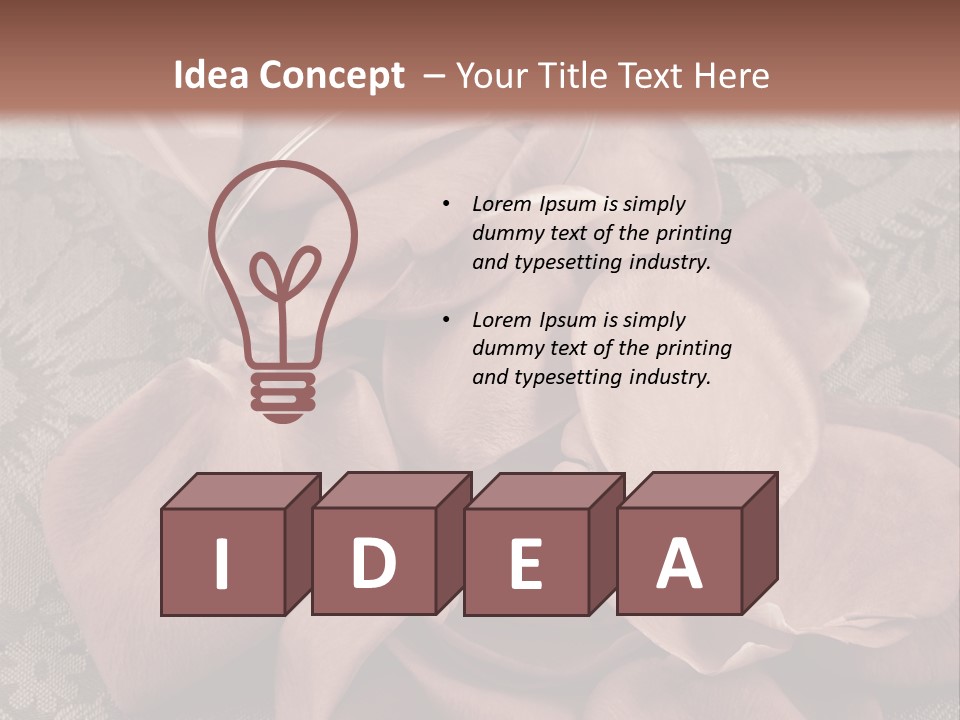 Rose Dining Expensive PowerPoint Template