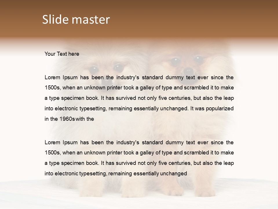 Fluffy Puppies PowerPoint Template