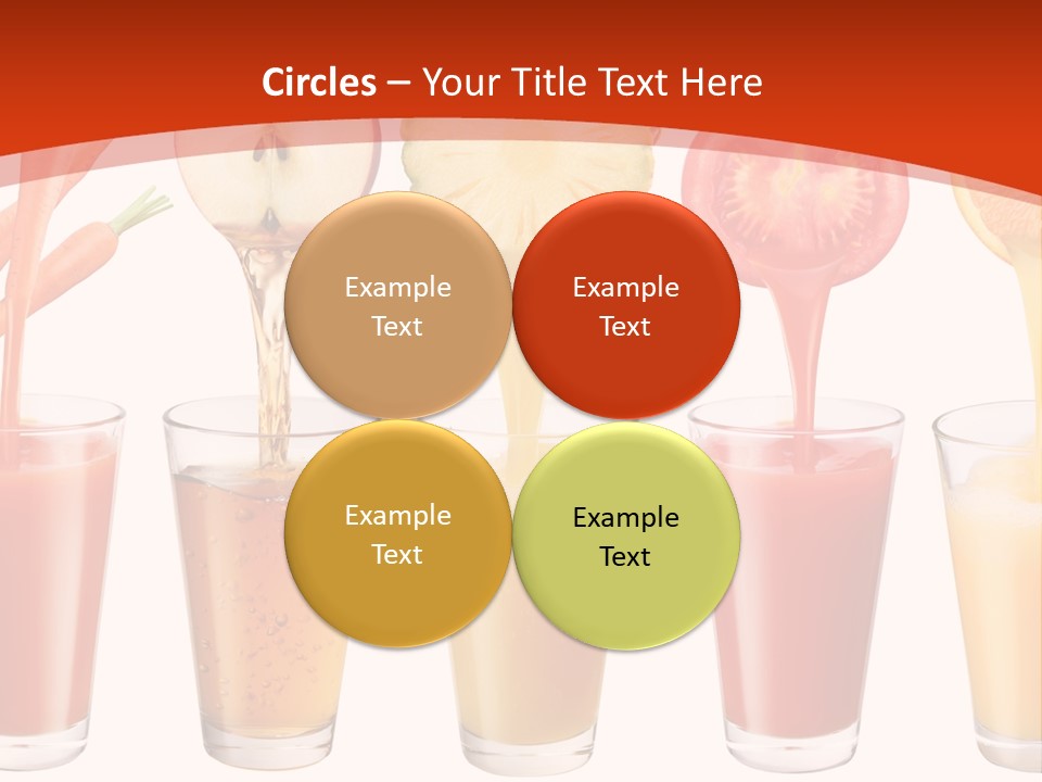 Fruits And Vegetables Juices PowerPoint Template