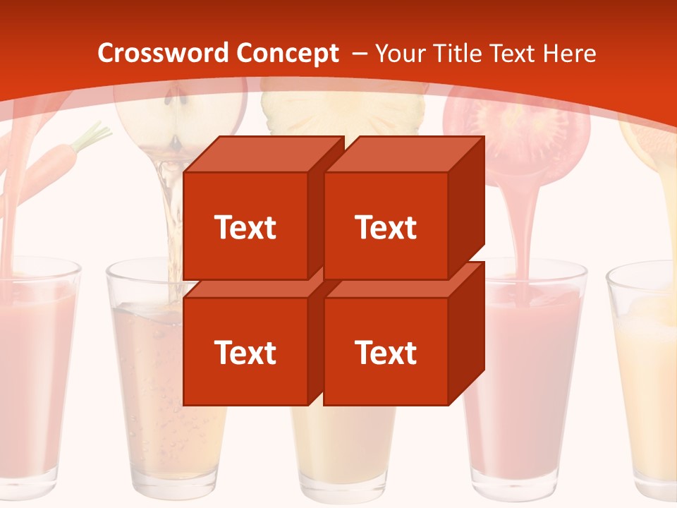 Fruits And Vegetables Juices PowerPoint Template