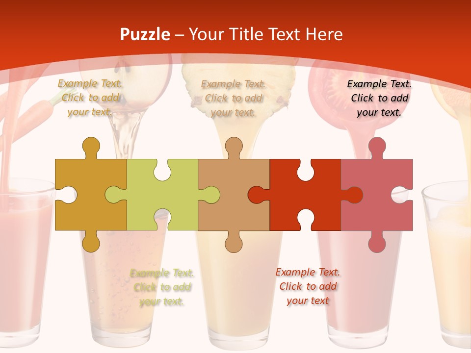 Fruits And Vegetables Juices PowerPoint Template