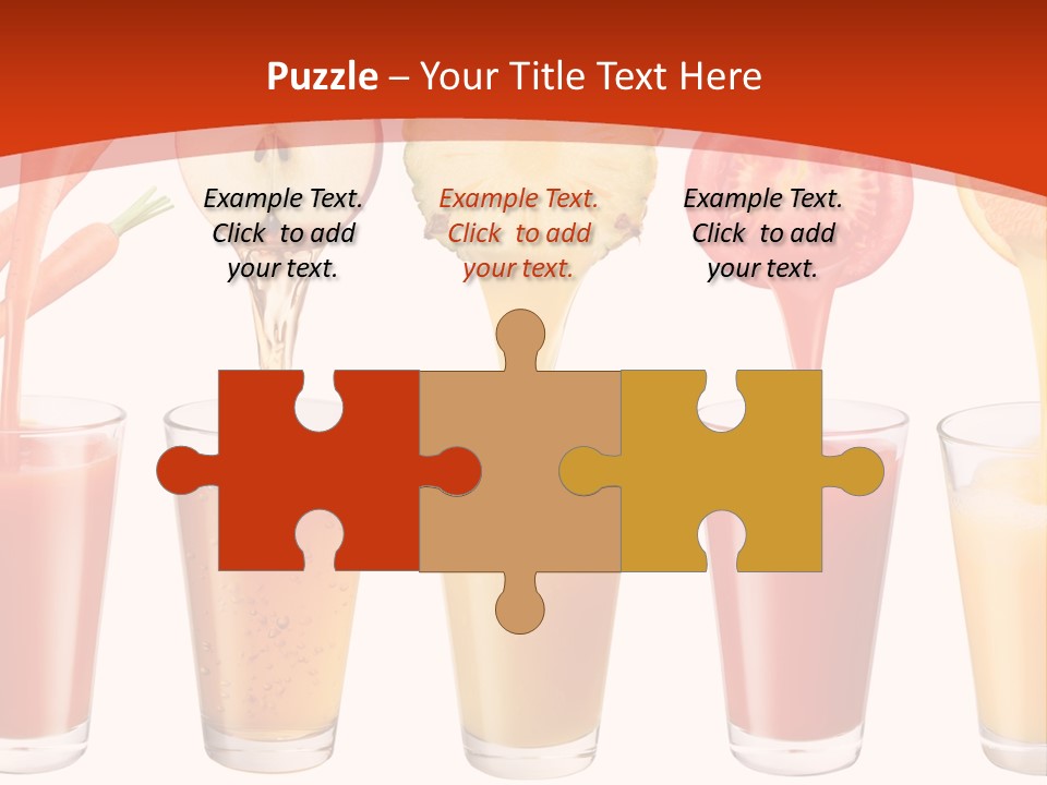 Fruits And Vegetables Juices PowerPoint Template