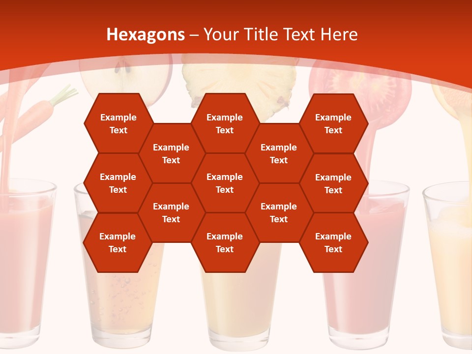 Fruits And Vegetables Juices PowerPoint Template