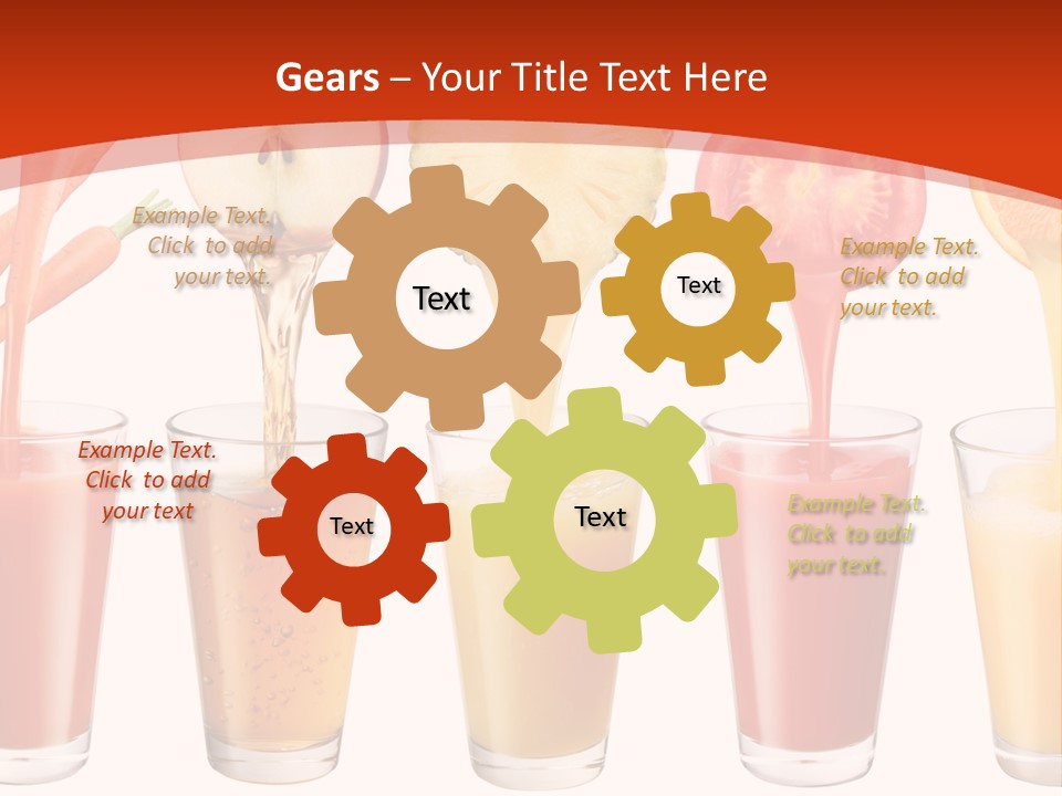 Fruits And Vegetables Juices PowerPoint Template