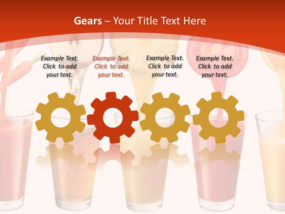 Fruits And Vegetables Juices PowerPoint Template