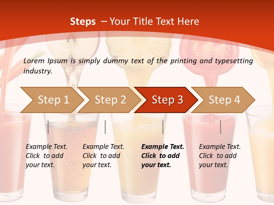 Fruits And Vegetables Juices PowerPoint Template