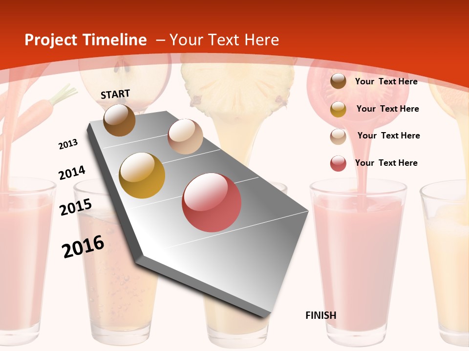 Fruits And Vegetables Juices PowerPoint Template
