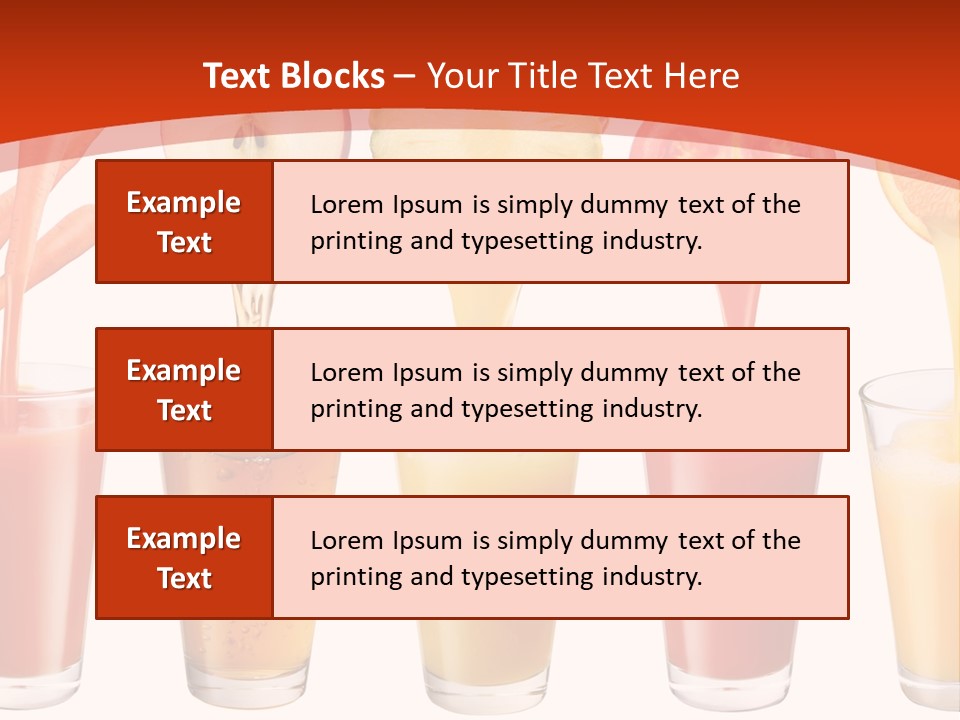 Fruits And Vegetables Juices PowerPoint Template