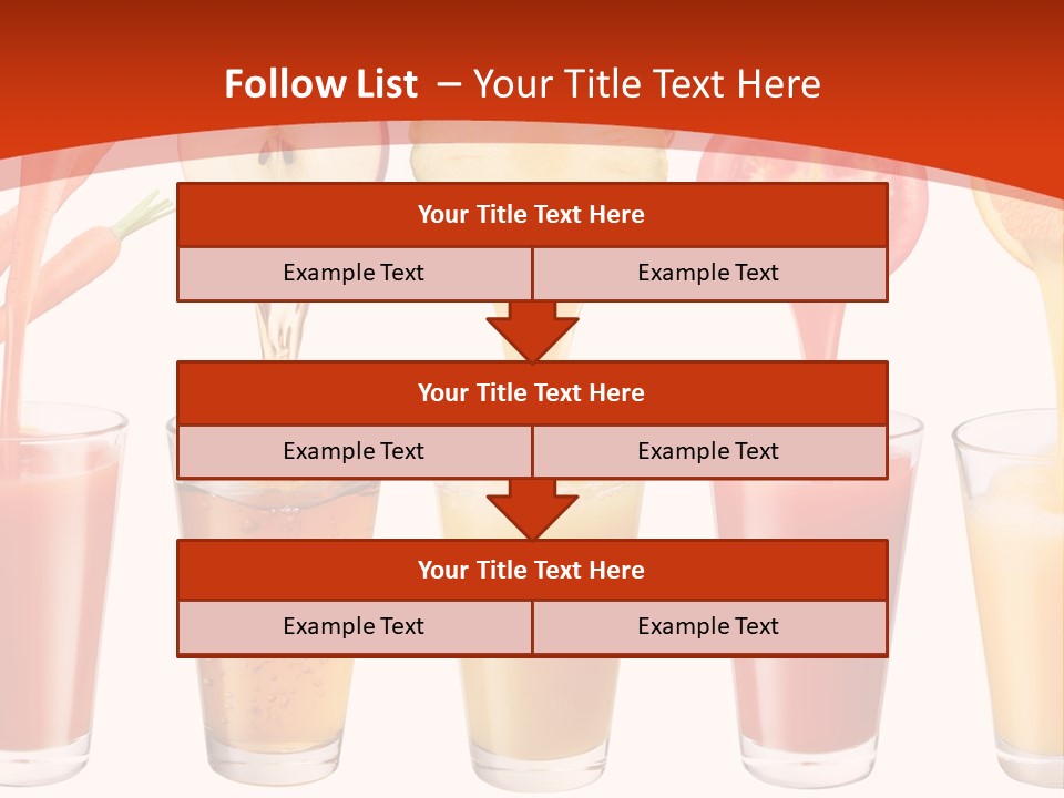 Fruits And Vegetables Juices PowerPoint Template