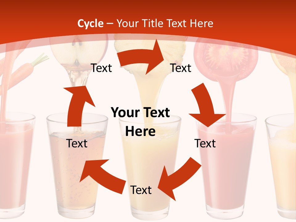 Fruits And Vegetables Juices PowerPoint Template