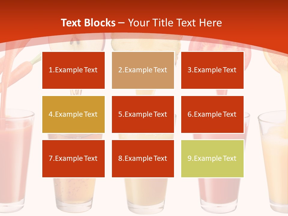 Fruits And Vegetables Juices PowerPoint Template