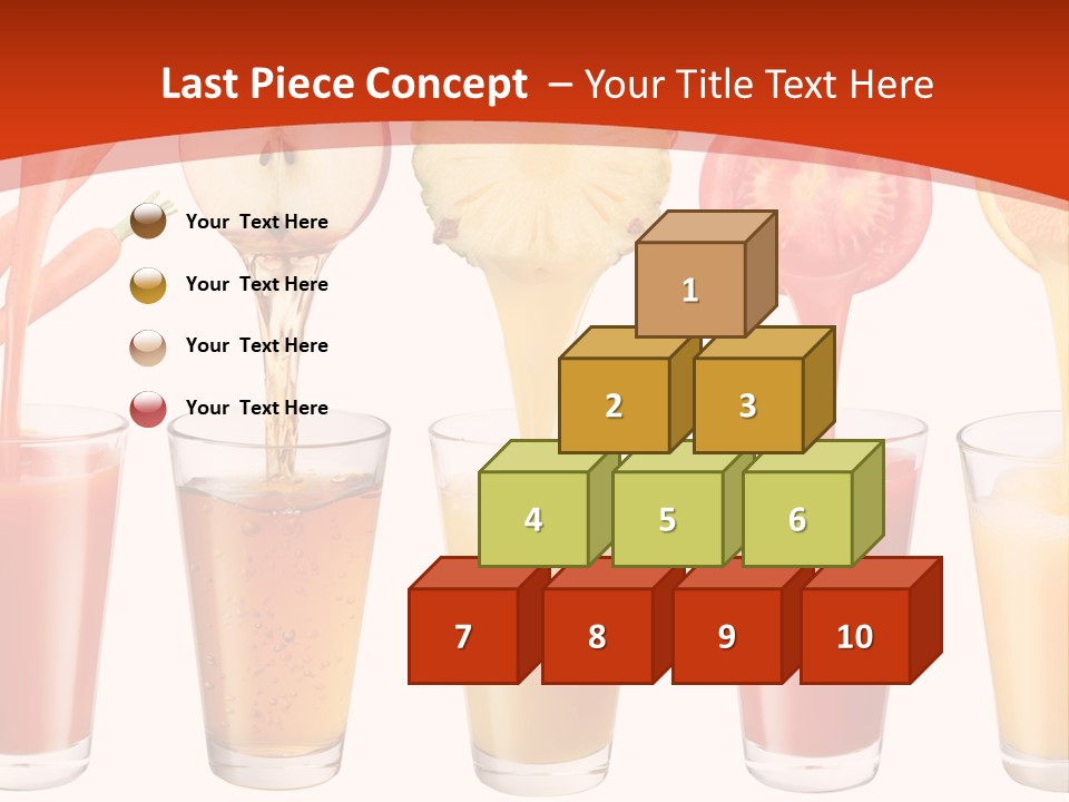 Fruits And Vegetables Juices PowerPoint Template
