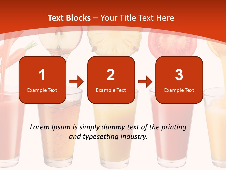 Fruits And Vegetables Juices PowerPoint Template