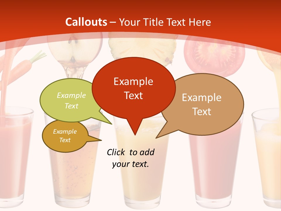 Fruits And Vegetables Juices PowerPoint Template