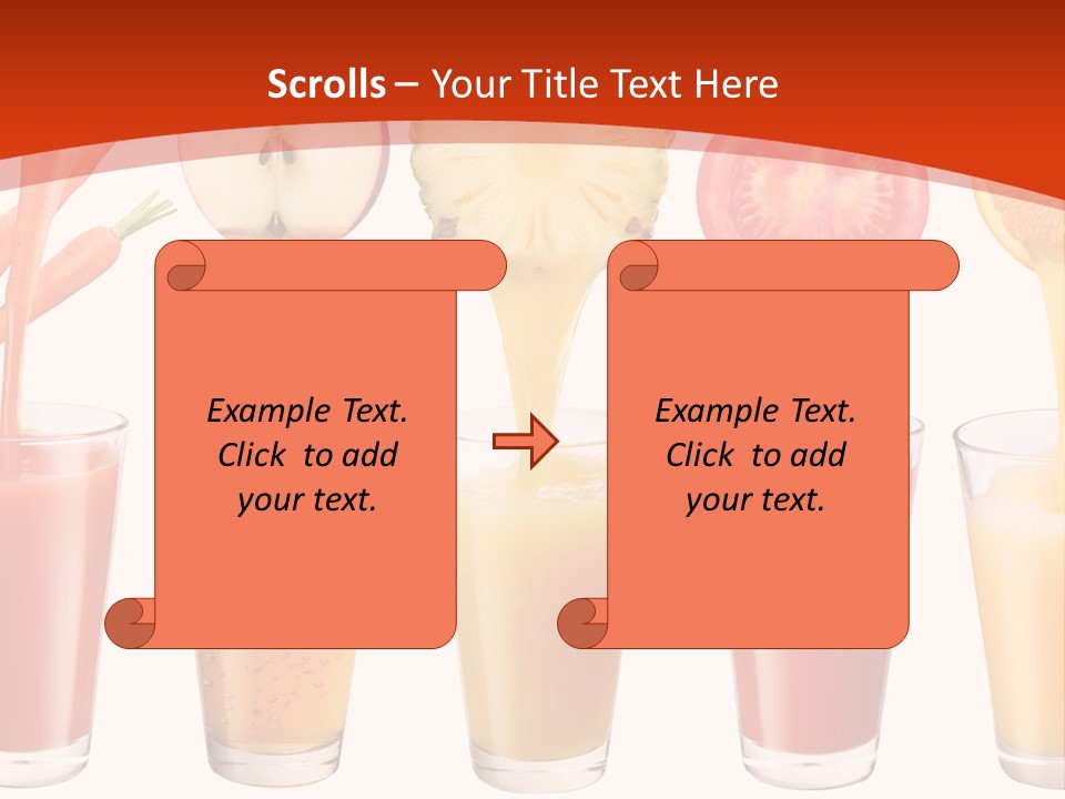 Fruits And Vegetables Juices PowerPoint Template