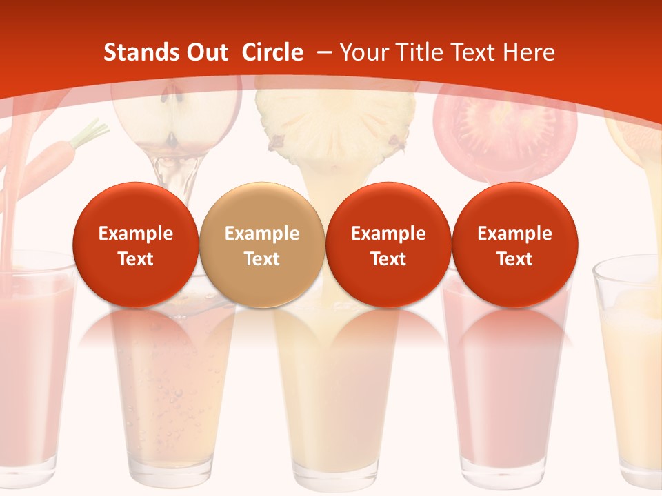 Fruits And Vegetables Juices PowerPoint Template