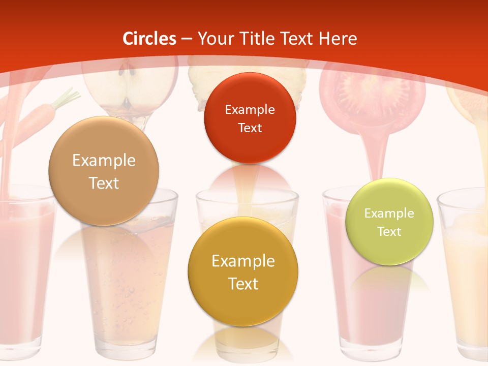 Fruits And Vegetables Juices PowerPoint Template