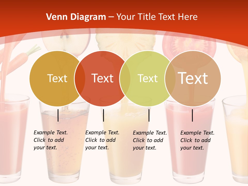 Fruits And Vegetables Juices PowerPoint Template