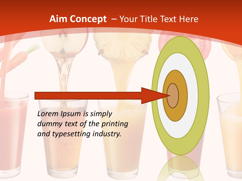 Fruits And Vegetables Juices PowerPoint Template