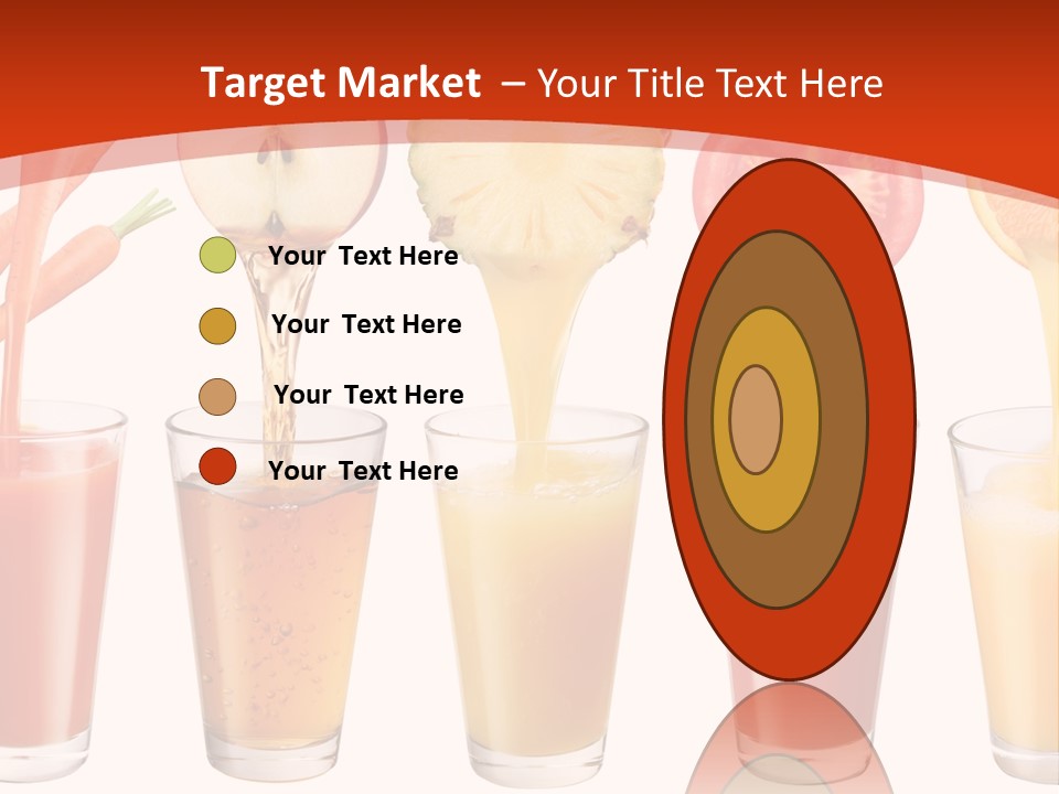 Fruits And Vegetables Juices PowerPoint Template