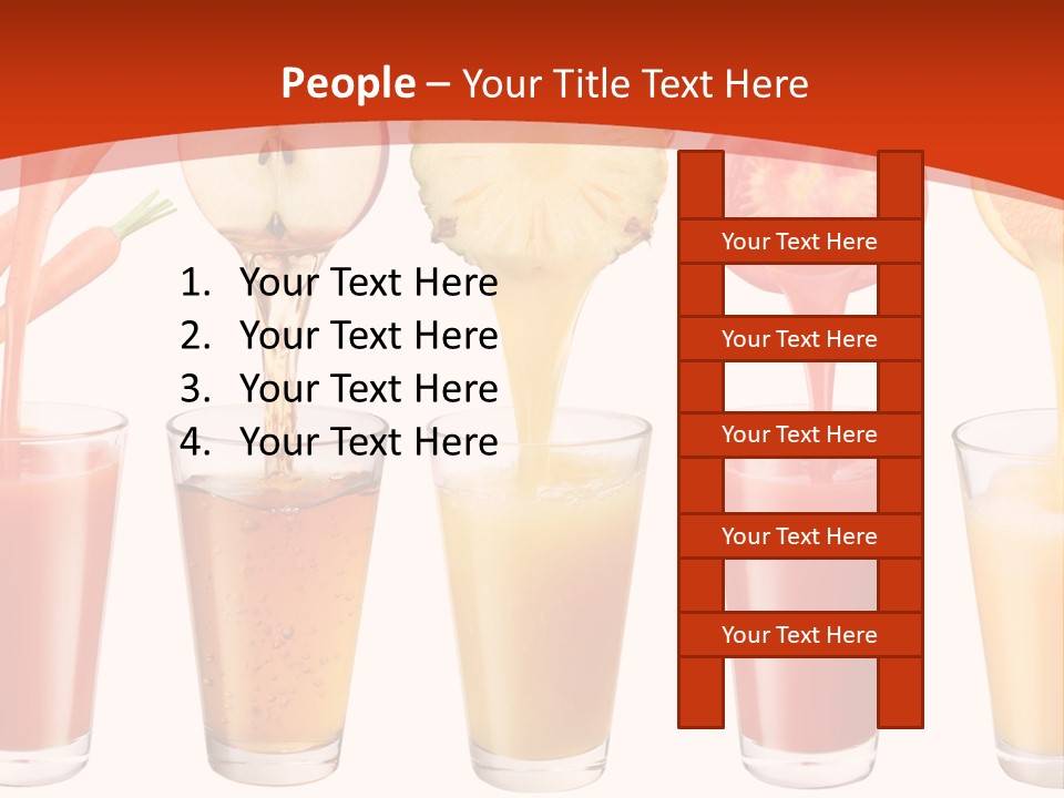 Fruits And Vegetables Juices PowerPoint Template