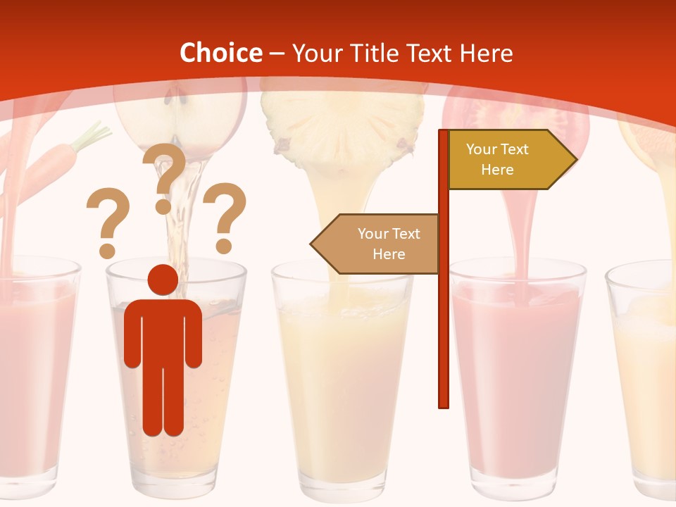 Fruits And Vegetables Juices PowerPoint Template