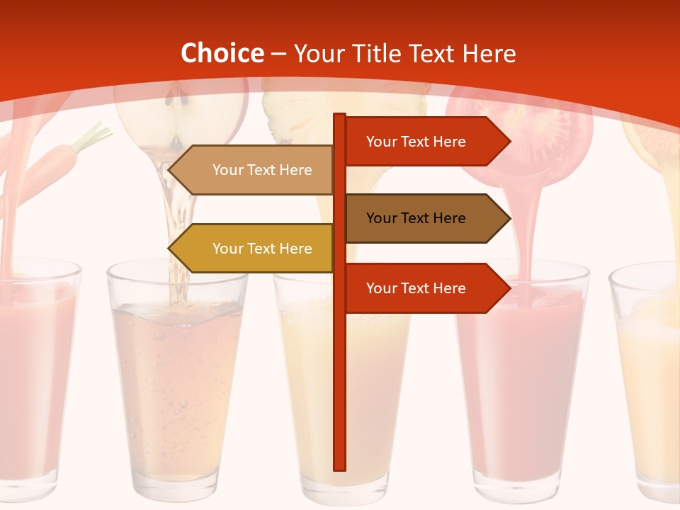 Fruits And Vegetables Juices PowerPoint Template