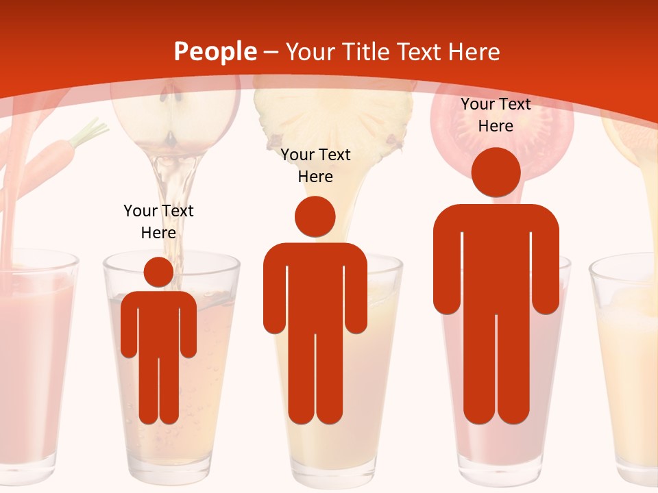 Fruits And Vegetables Juices PowerPoint Template