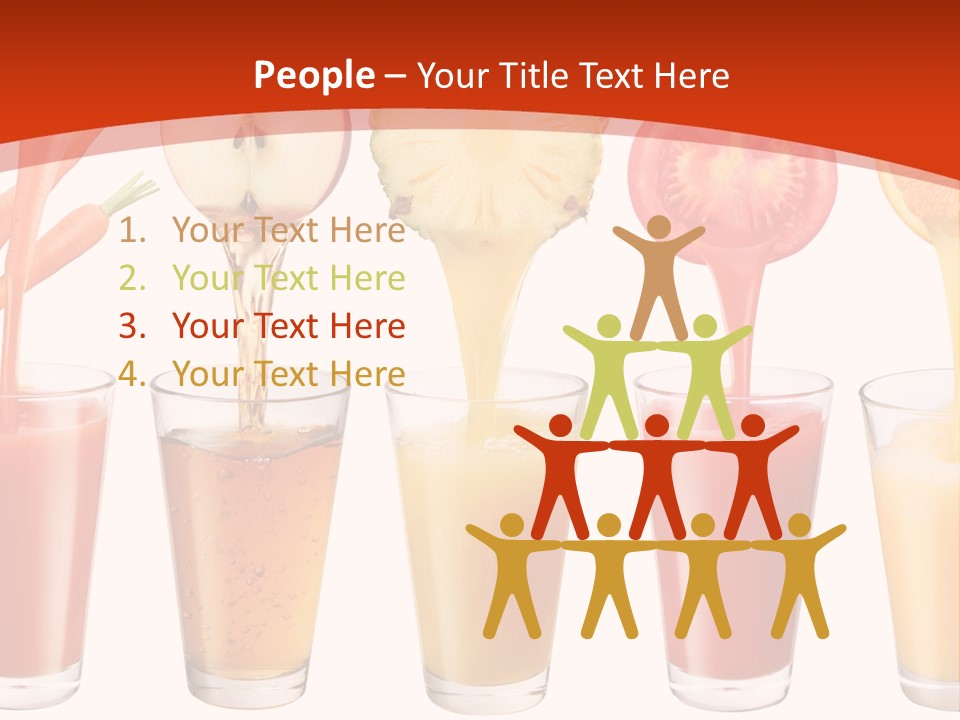 Fruits And Vegetables Juices PowerPoint Template