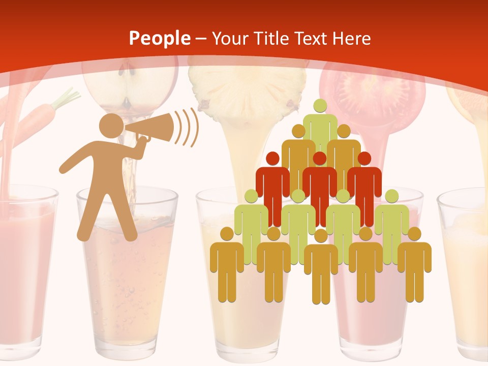 Fruits And Vegetables Juices PowerPoint Template