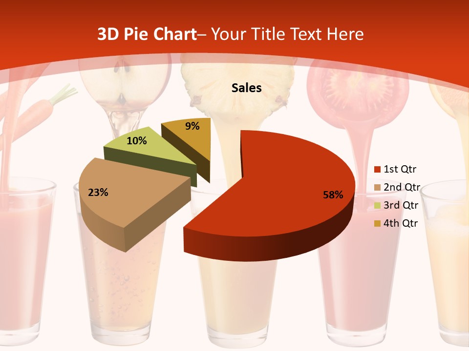 Fruits And Vegetables Juices PowerPoint Template