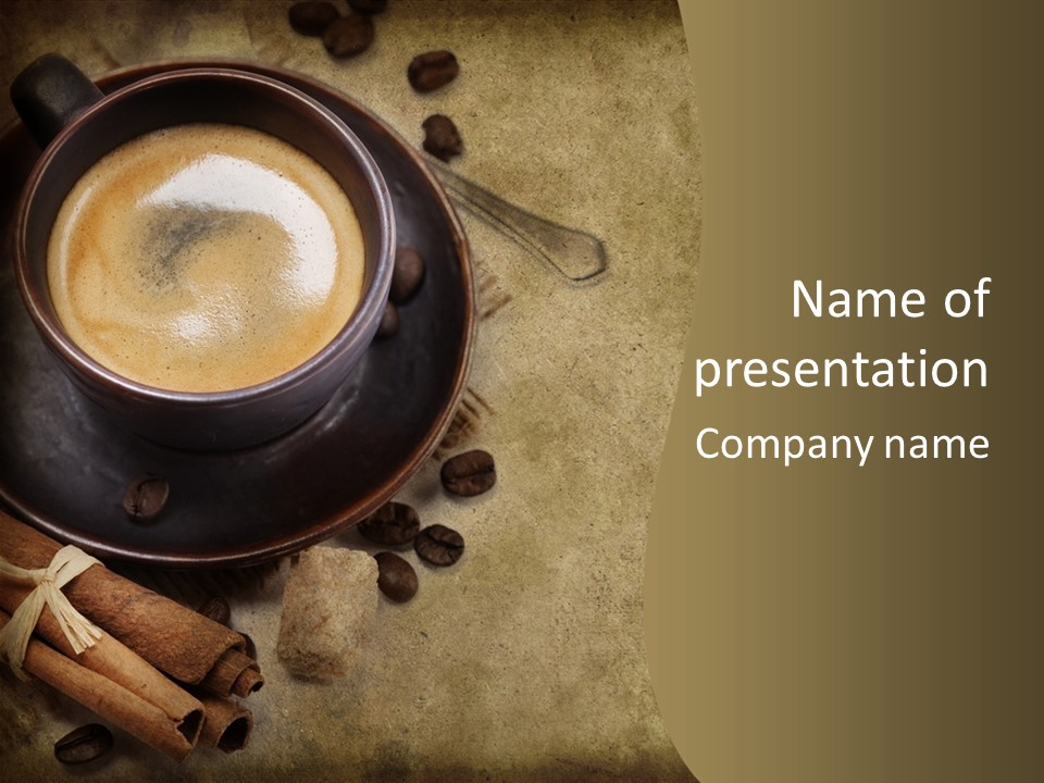 Coffee Cup PowerPoint Template