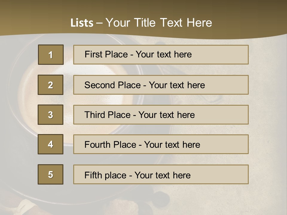 Coffee Cup PowerPoint Template