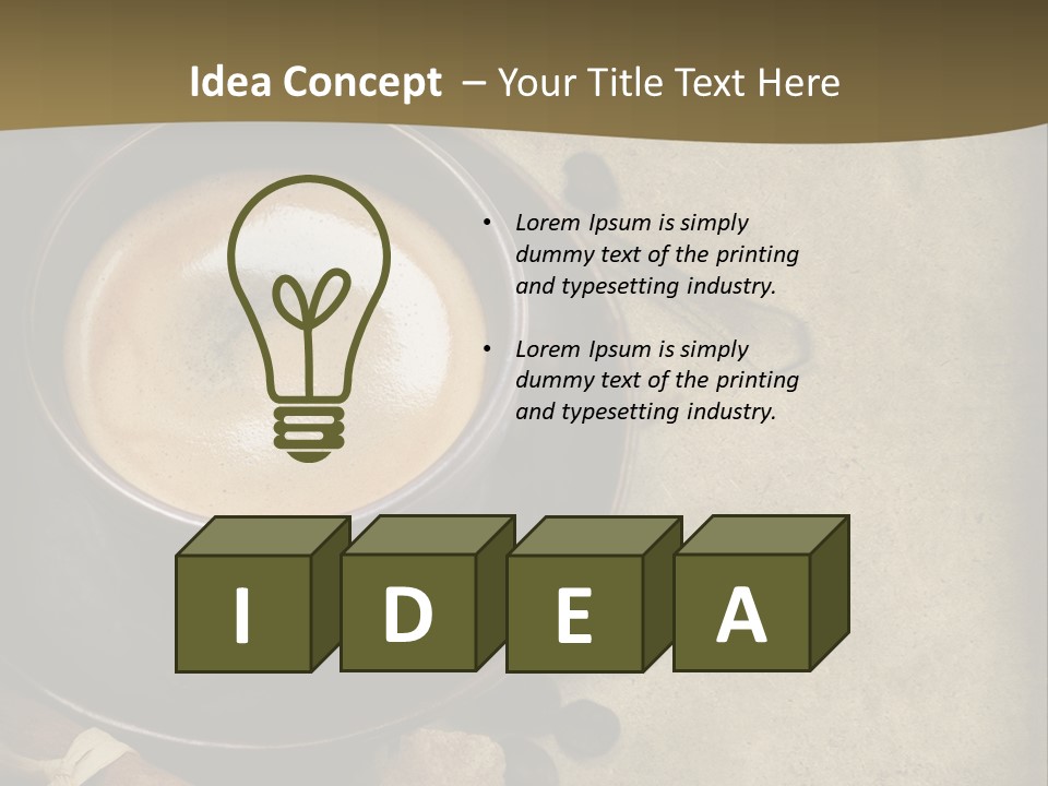 Coffee Cup PowerPoint Template