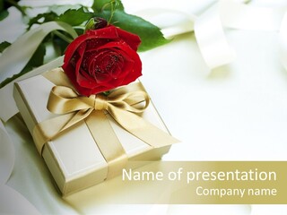 Sweet Rose Silk PowerPoint Template