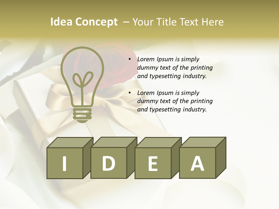 Sweet Rose Silk PowerPoint Template