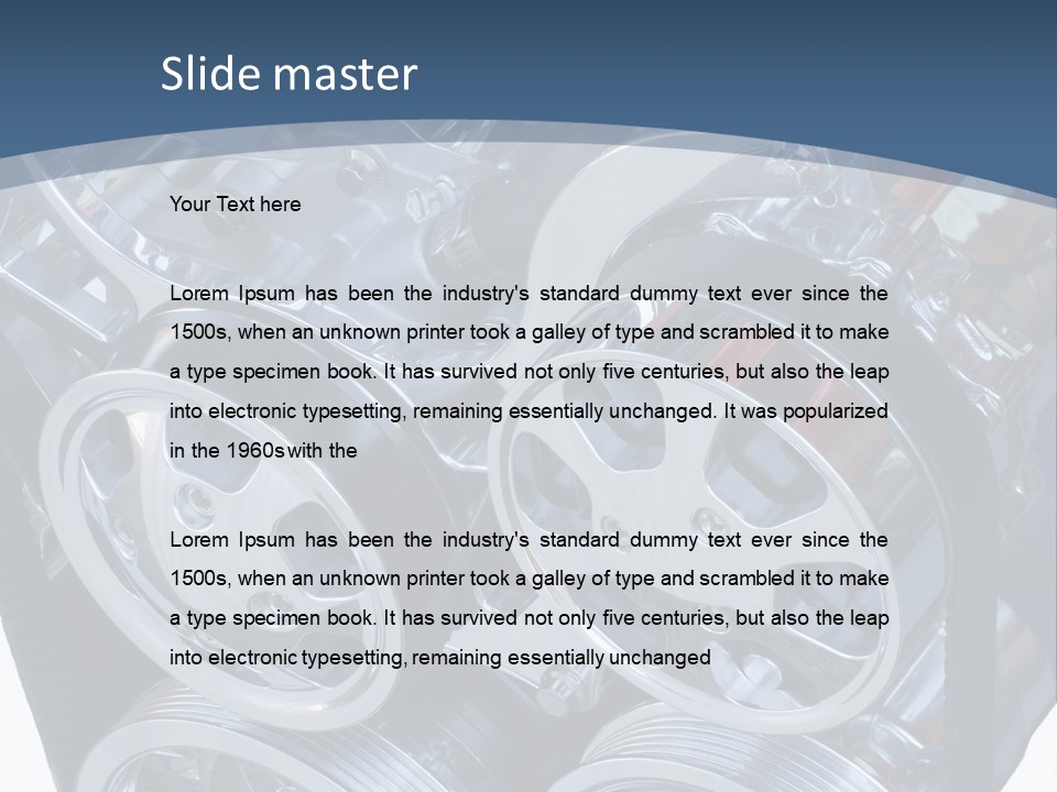 Race Bright Pulley PowerPoint Template