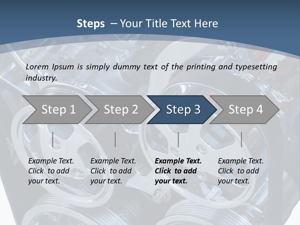 Race Bright Pulley PowerPoint Template
