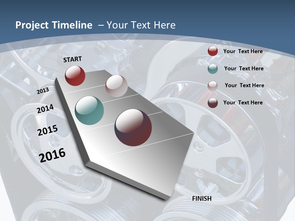 Race Bright Pulley PowerPoint Template