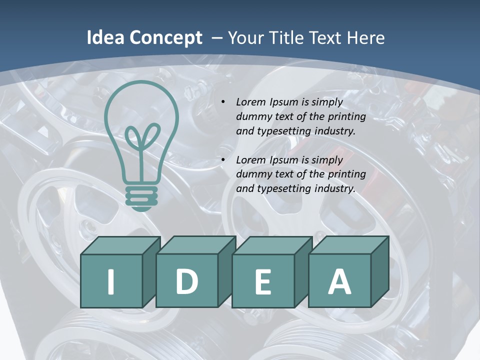 Race Bright Pulley PowerPoint Template