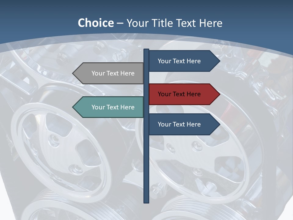Race Bright Pulley PowerPoint Template