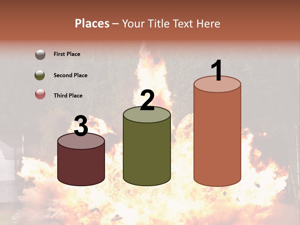 Armed Fire Vehement PowerPoint Template