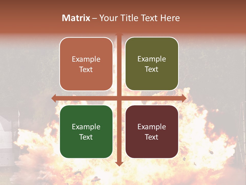 Armed Fire Vehement PowerPoint Template