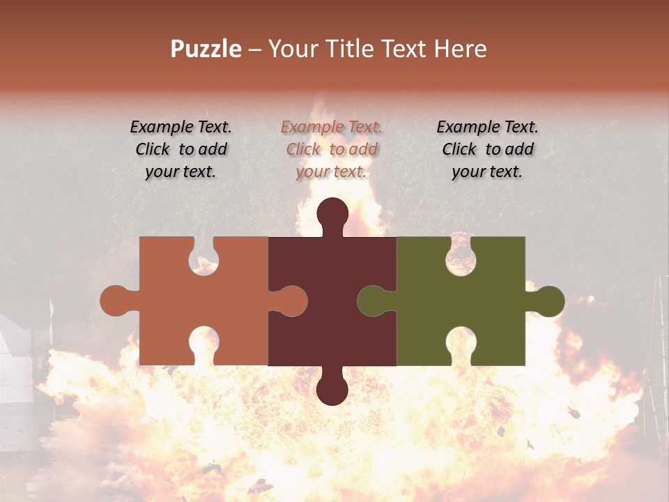 Armed Fire Vehement PowerPoint Template