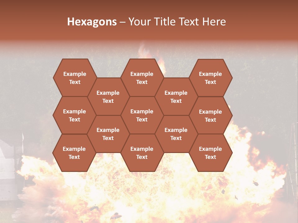 Armed Fire Vehement PowerPoint Template