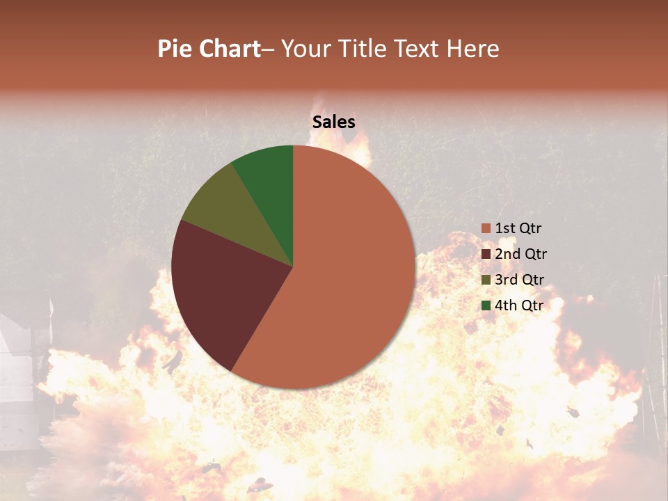 Armed Fire Vehement PowerPoint Template