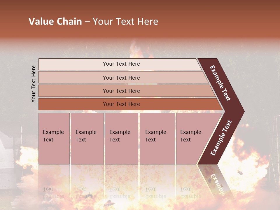 Armed Fire Vehement PowerPoint Template