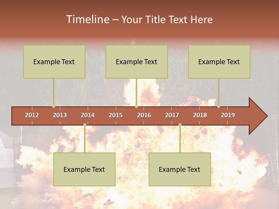Armed Fire Vehement PowerPoint Template